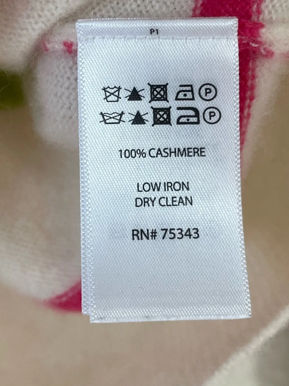 Cynthia Rowley 2-ply 100% cashmere white colorful striped pullover sweater; S